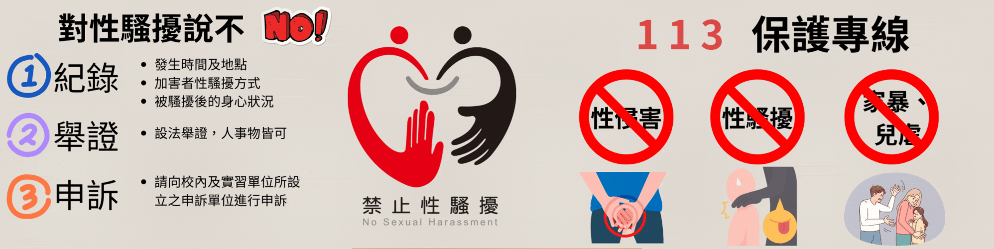 對性騷擾說不